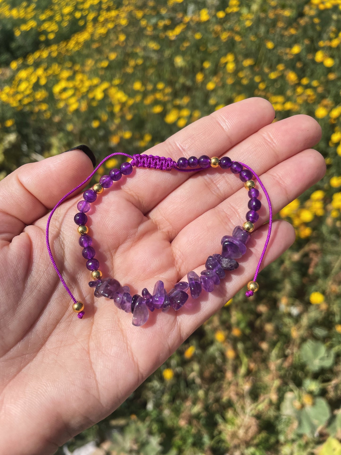 Amethyst Adjustable Bracelet