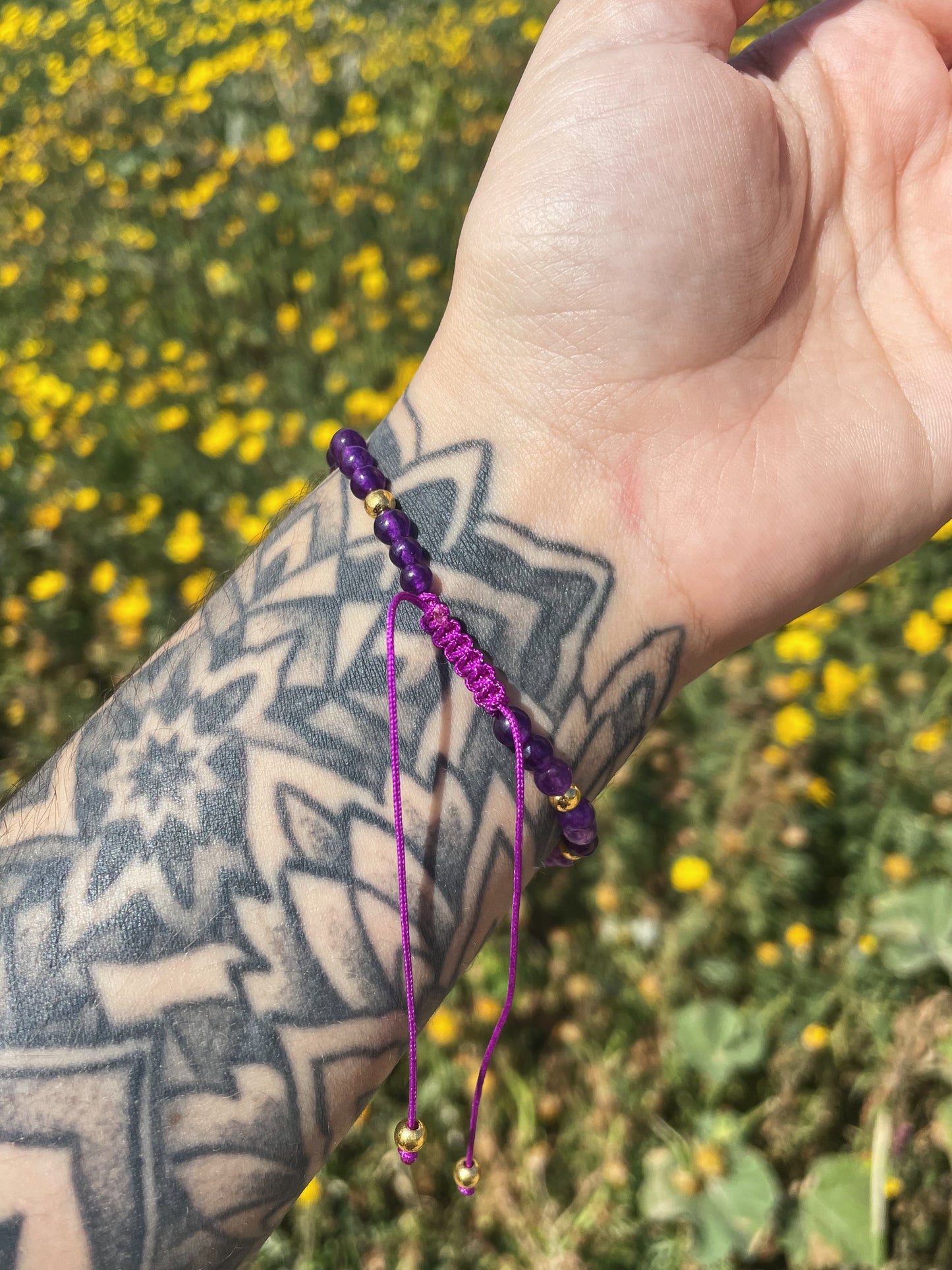 Amethyst Adjustable Bracelet