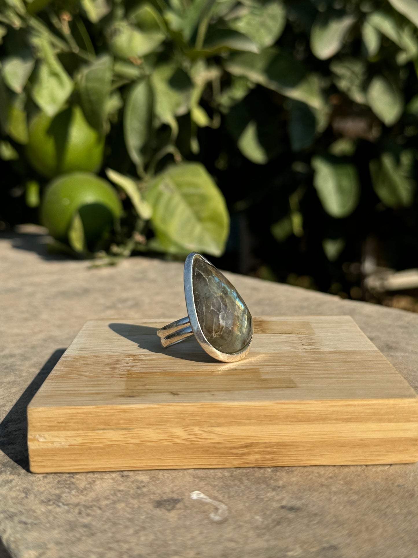 Labradorite Silver Ring