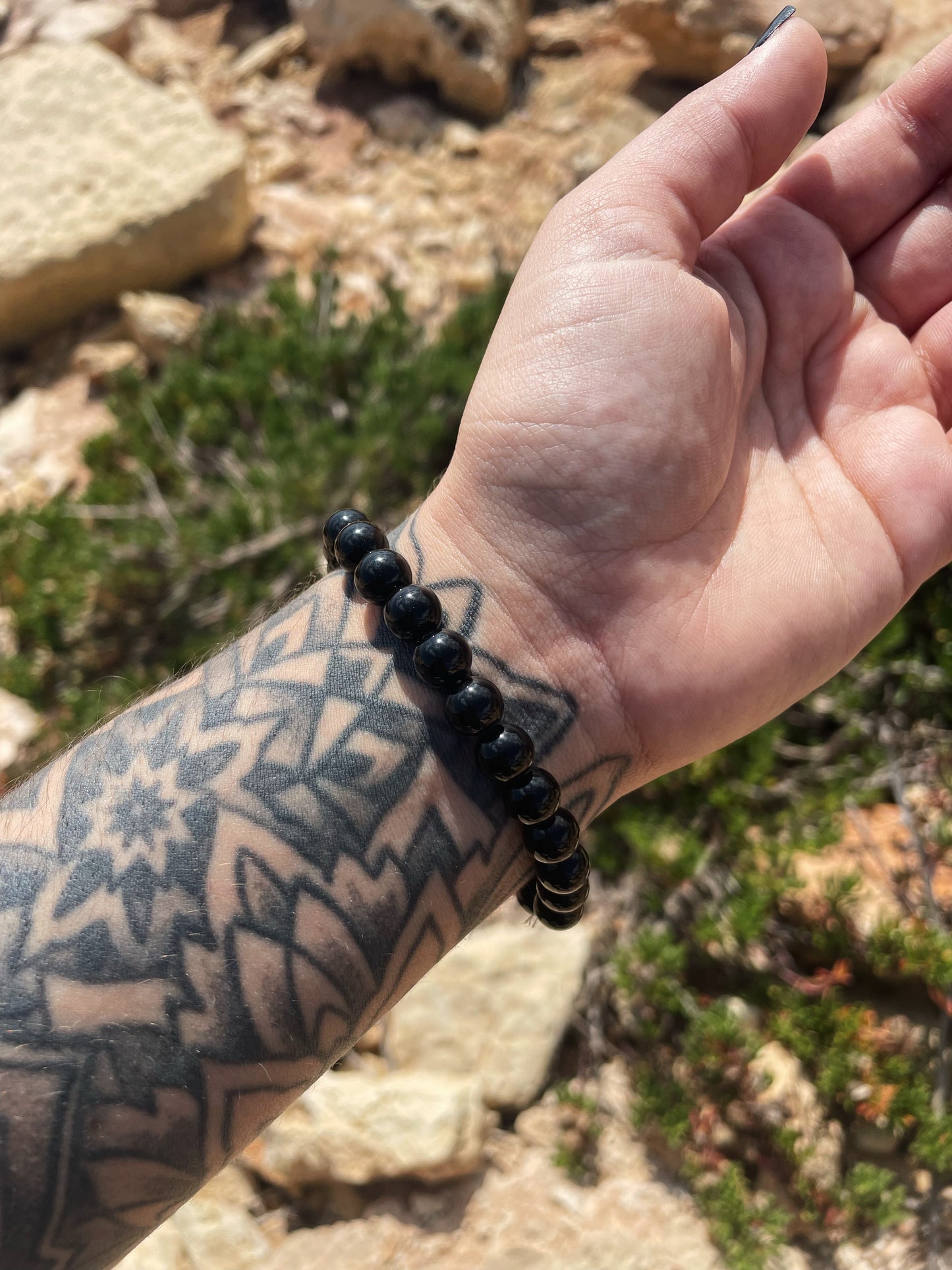 Black Onyx Beads Bracelet