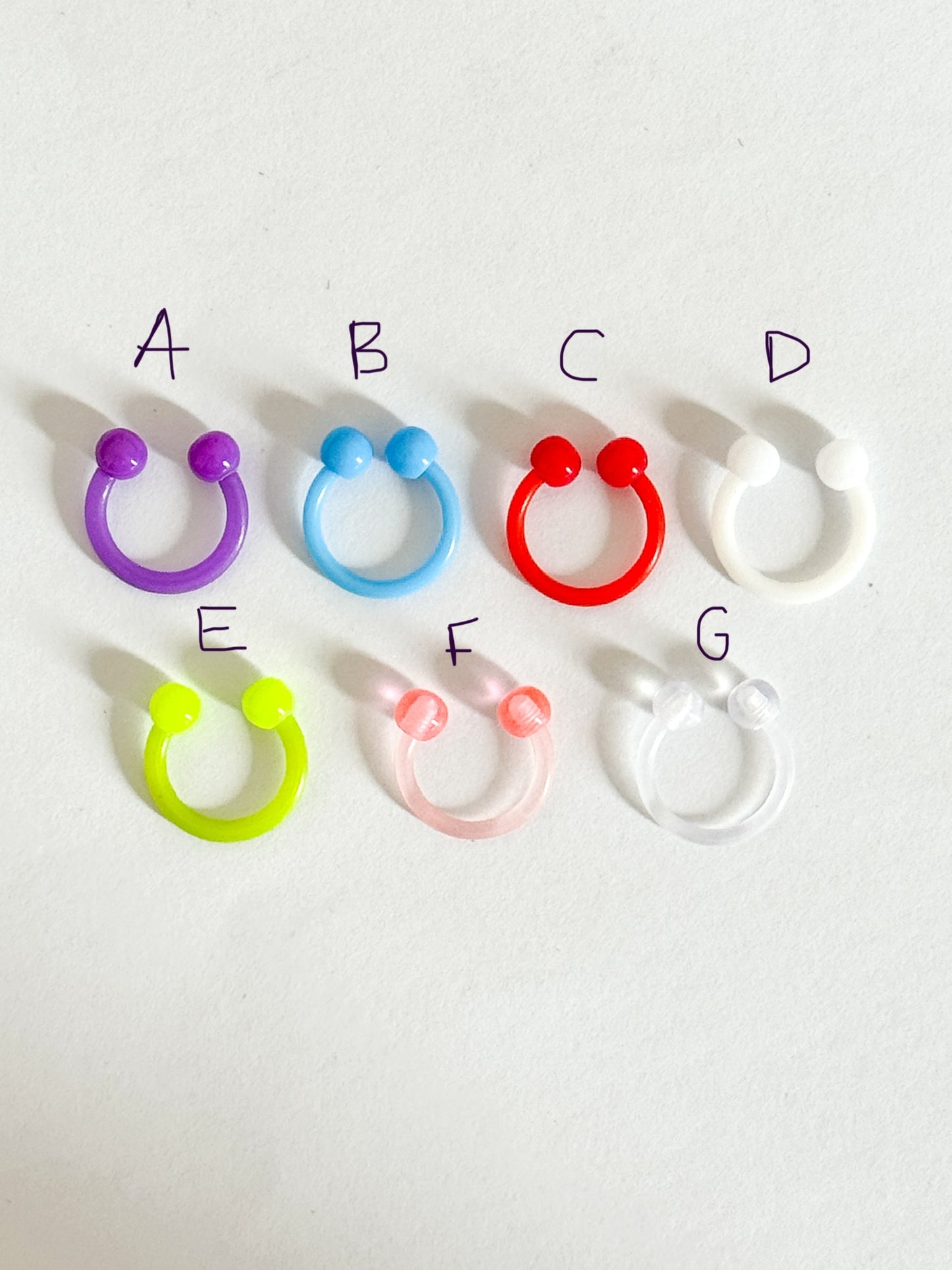 Circular Horseshoe Ball Color Barbell