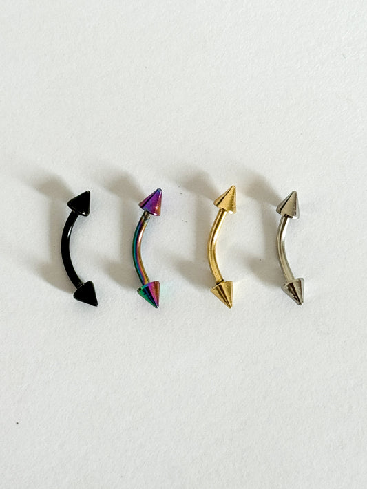 Curved Spike Barbell