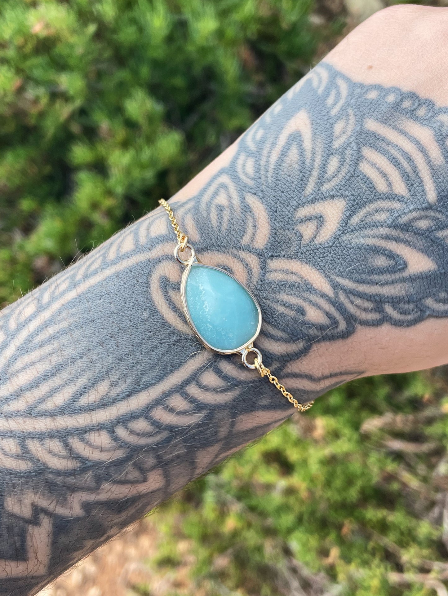 Aventurine Gold Bracelet