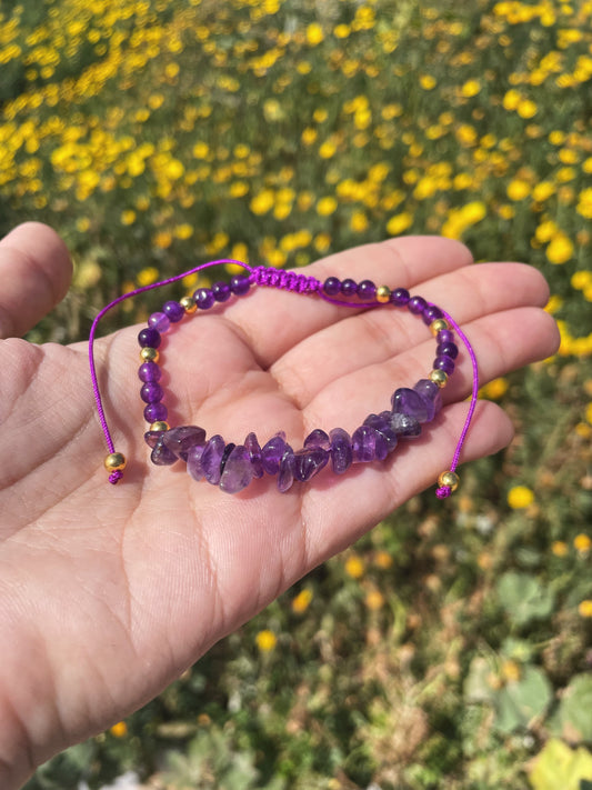 Amethyst Adjustable Bracelet