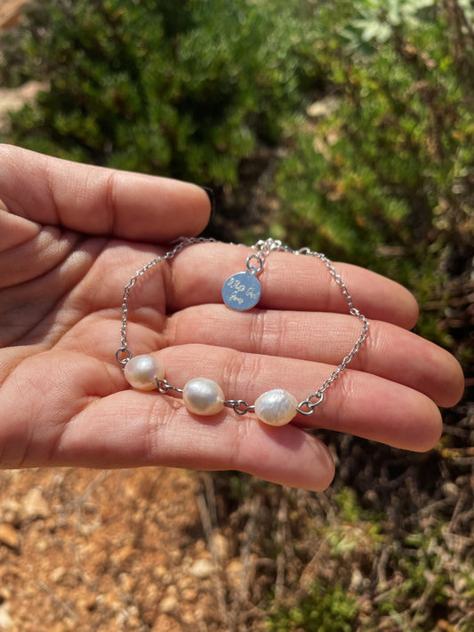 Mother of Pearl Silver Bracelet