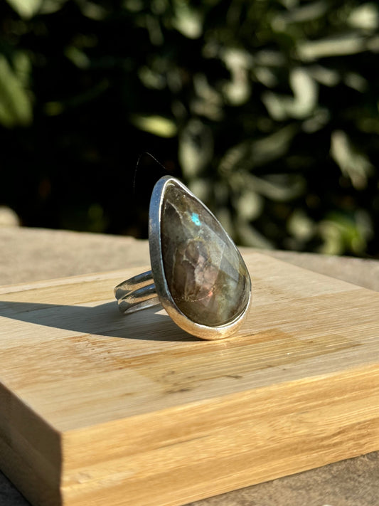 Labradorite Silver Ring