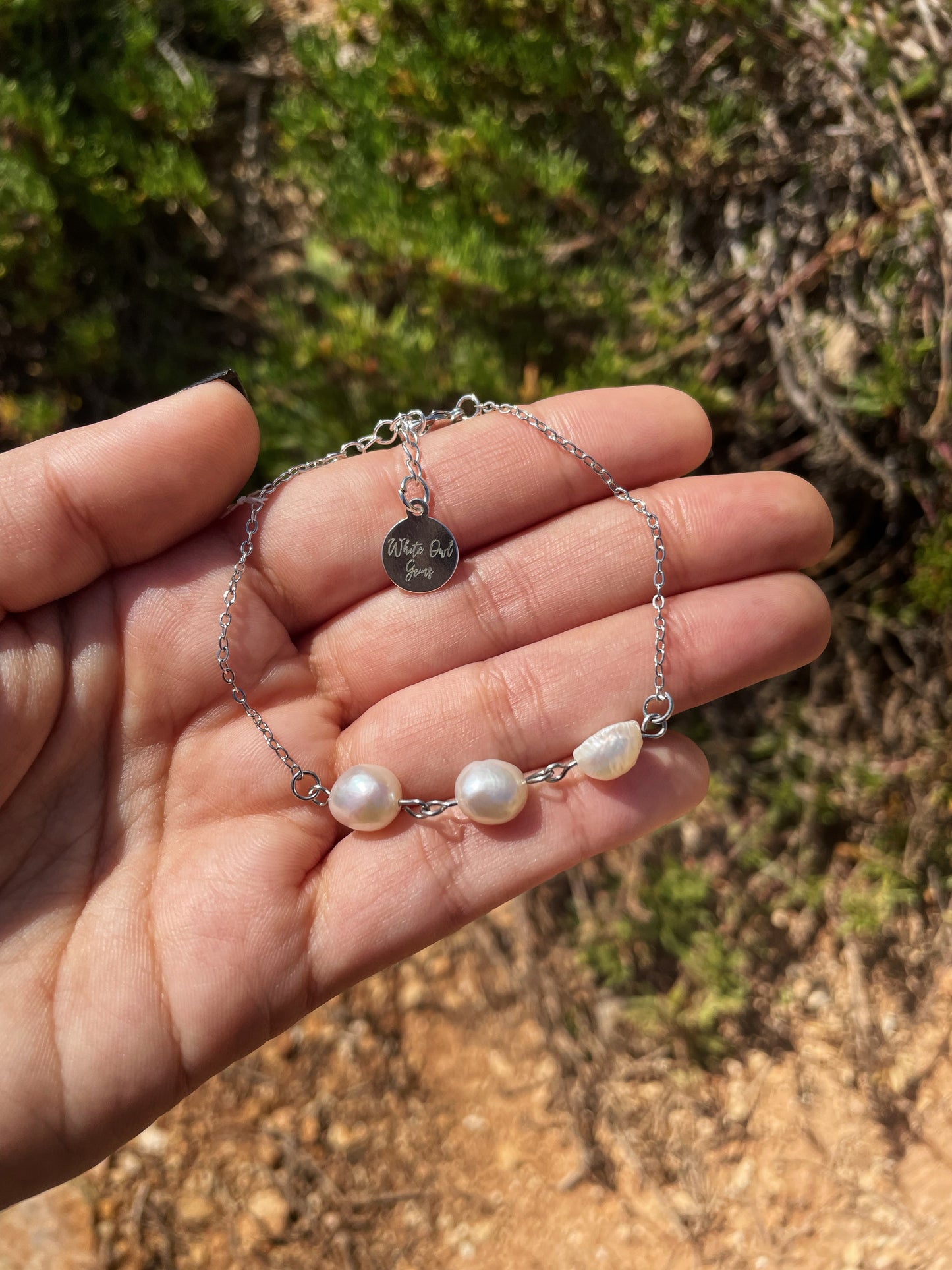 Mother of Pearl Silver Bracelet