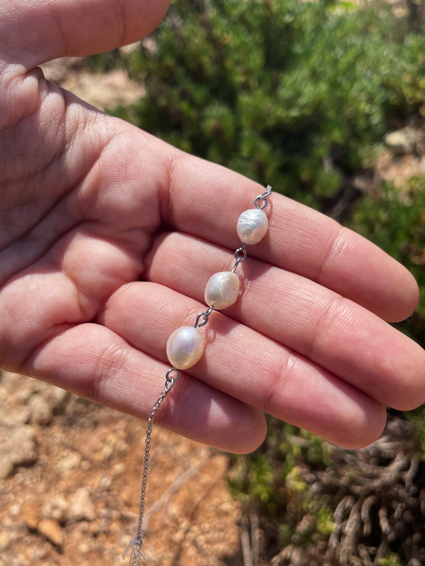 Mother of Pearl Silver Bracelet