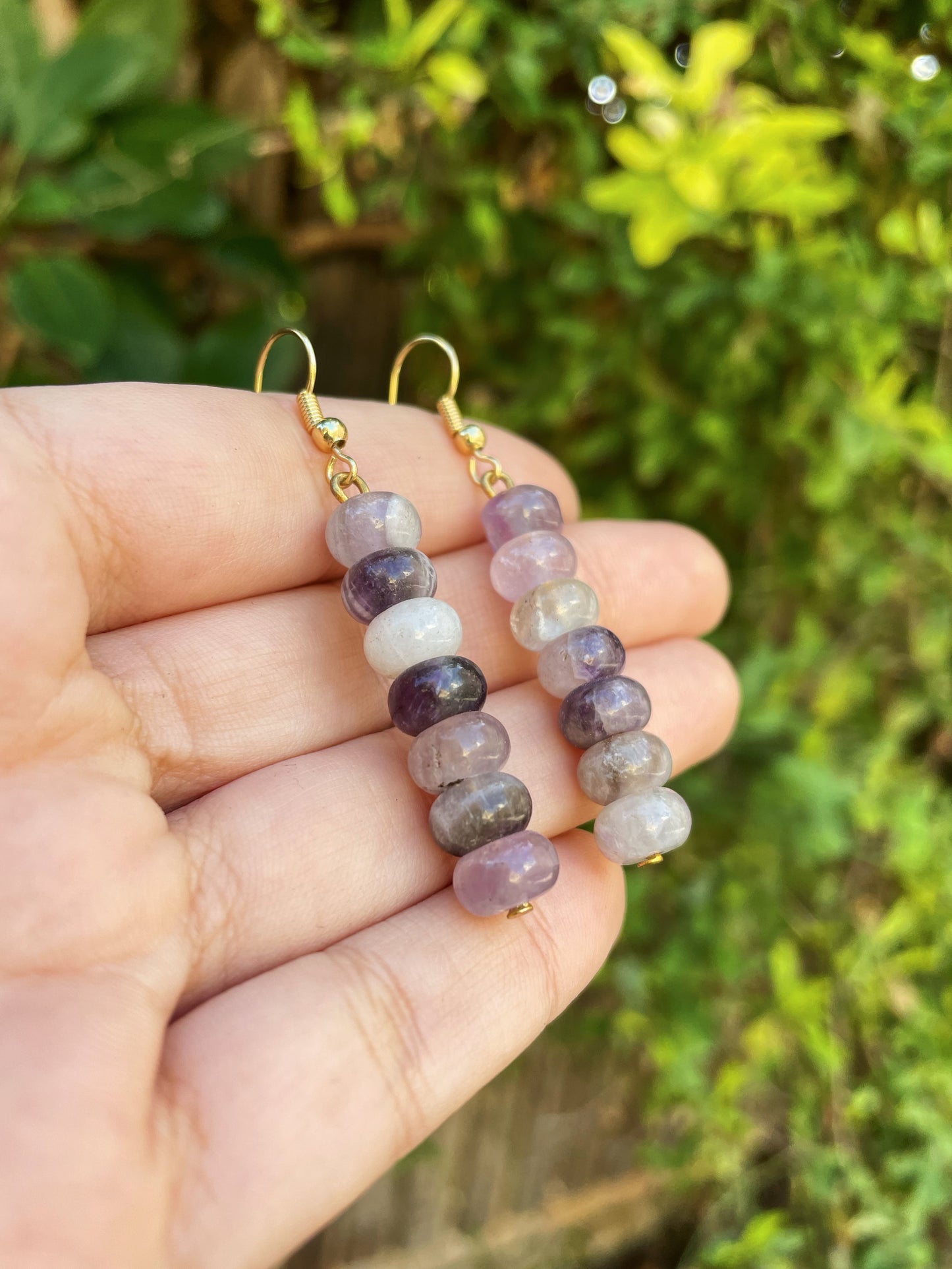 Amethyst Gold Earrings