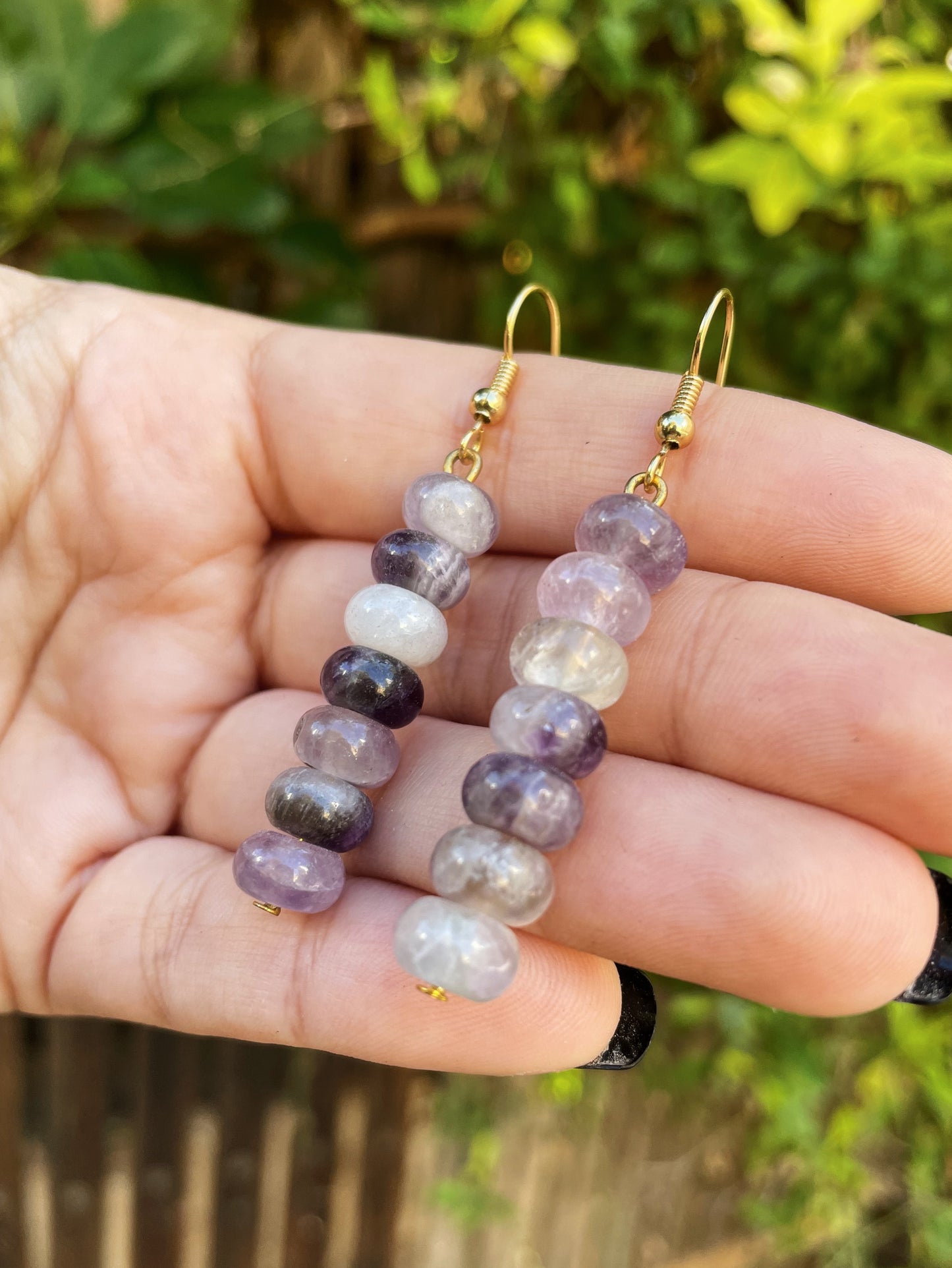 Amethyst Gold Earrings