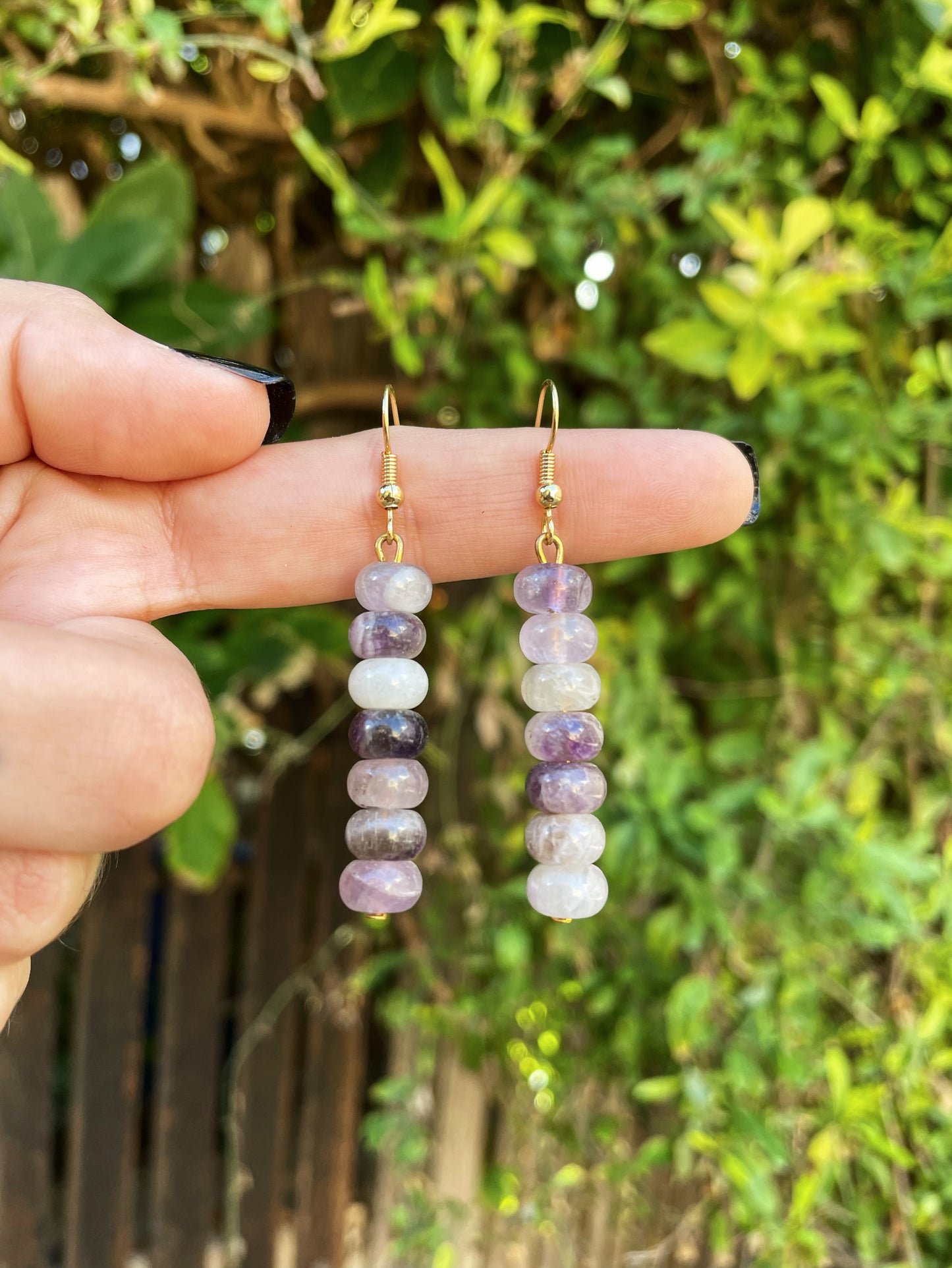 Amethyst Gold Earrings