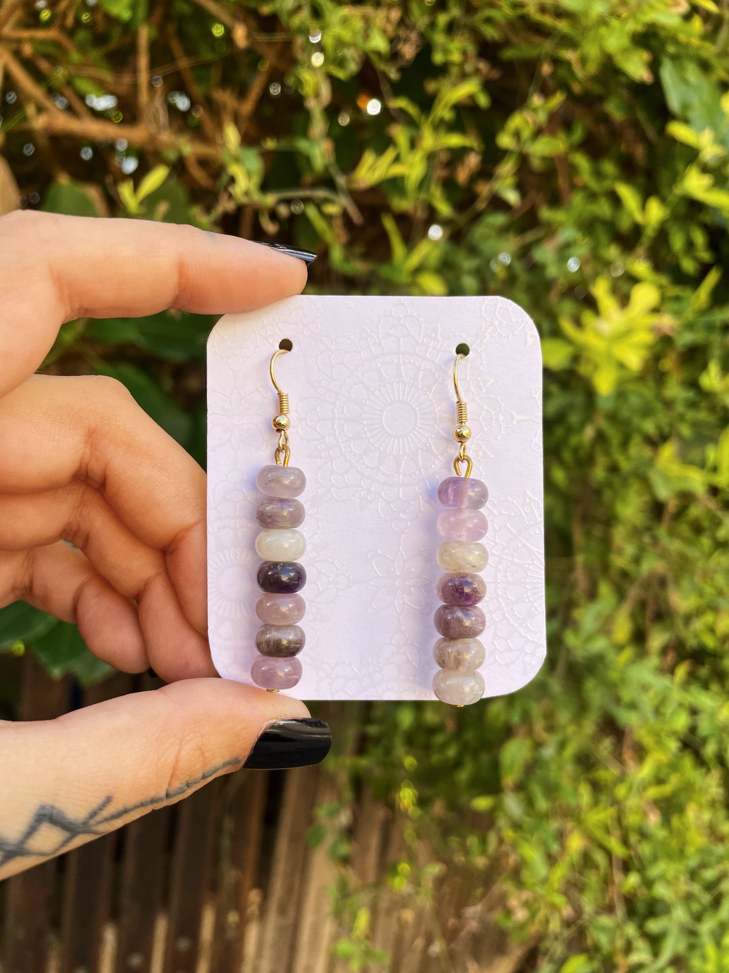 Amethyst Gold Earrings