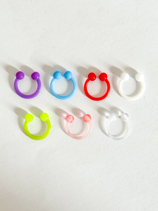 Circular Horseshoe Ball Color Barbell