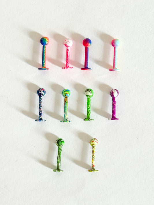Flatback Ball Color Labret